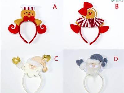 Cài Noel vải hoạt hình 4 kiểu  X-CAI-06